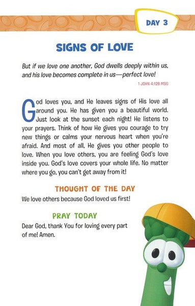 Growing God's Way: 365 Daily Devos For Boys (VeggieTales)