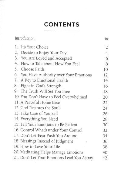 Managing Your Emotions: Daily Wisdom for Remaining Stable in an Unstable World, a 90 Day Devotional