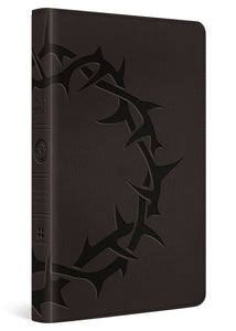 ESV Thinline Bible-Charcoal Crown Design TruTone