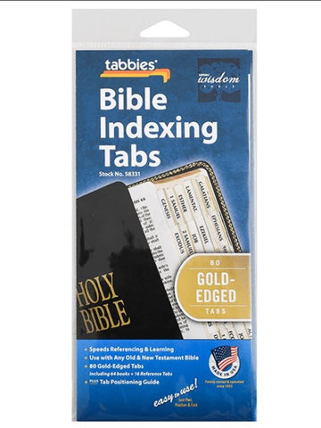 Bible Tab-Standard-Old & New Testament-Gold Edged