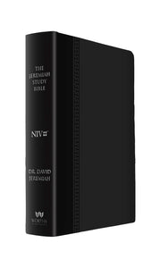 NIV The Jeremiah Study Bible-Black Leatherluxe W/Burnished Edges