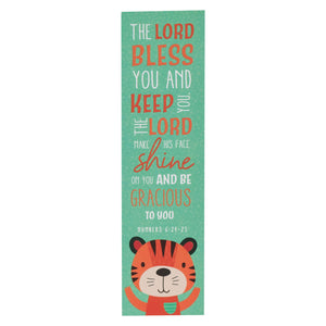 Bookmark-Green Tiger/The Lord Bless You Num. 6:24-25 (Pack Of 10)