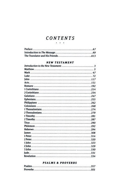 The Message New Testament With Psalms And Proverbs-Softcover