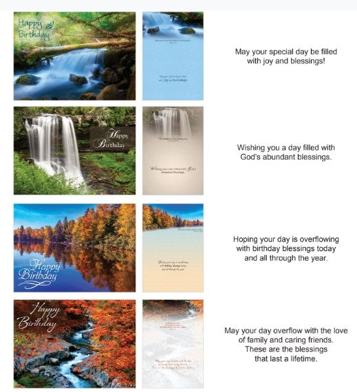 Card-Boxed-Shared Blessings-Birthday Waterways (Box Of 12)