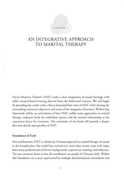 Restoring Hope: An Integrative Approach to Marital Therapy by the Focus Marriage Institute