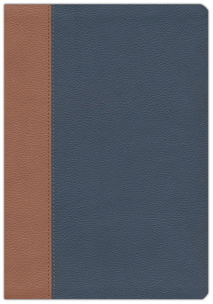 NKJV/Amplified Parallel Bible/Large Print-Blue/Brown Flexisoft Leather