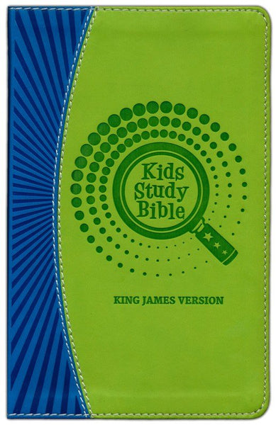 KJV Kids Study Bible-Blue/Green Flexisoft