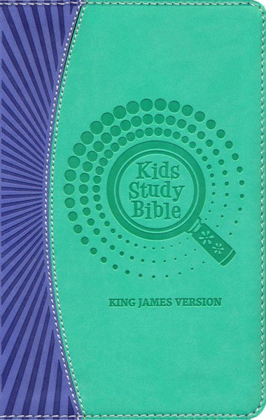 KJV Kids Study Bible-Purple/Green Flexisoft