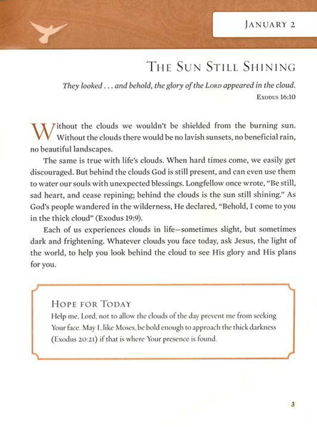 Hope For Each Day Large Deluxe (Comfort Print): Words of Wisdom and Faith by Billy Graham - A Beautiful 365-Day Devotional in Luxurious Leathersoft Cover