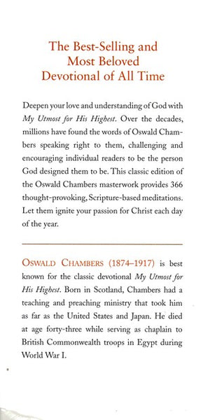 My Utmost For His Highest (Classic Edition)-Hardcover