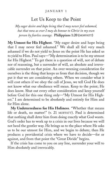 My Utmost For His Highest (Classic Edition)-Hardcover