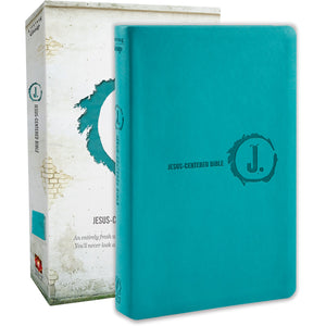 NLT Jesus-Centered Bible-Turquoise Imitation Leather (Second Edition)