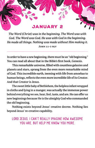 Jesus Each Day for Teen Girls: A 365-Day Devotional