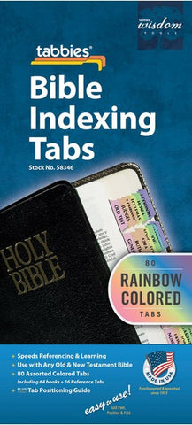 Bible Tab-Rainbow-Old & New Testament W/Catholic Books