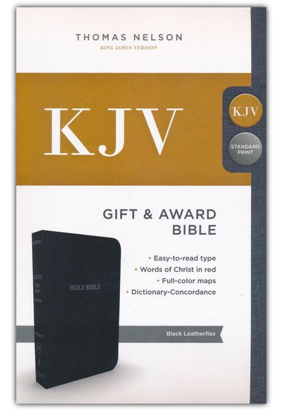 KJV Gift & Award Bible (Comfort Print)-Black Leatherflex