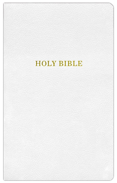 KJV Gift & Award Bible (Comfort Print)-White Leatherflex