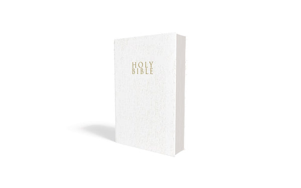 NIV Gift & Award Bible (Comfort Print)-White Leather-Look