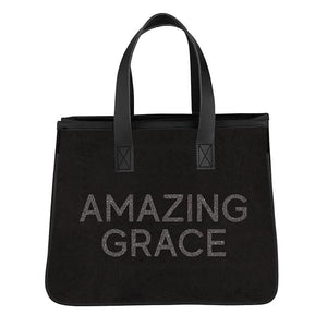 Mini Tote Bag-Amazing Grace (11" X 9.5" W/6" Gusset)-Canvas