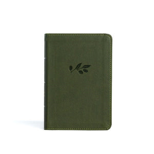 NASB 2020 Large Print Compact Reference Bible-Olive Leathertouch