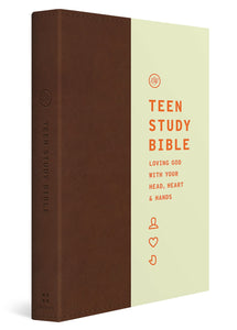 ESV Teen Study Bible: Robust Study Resource with 12,000 Study Notes and Devotionals by Jon Nielson (Burnt Sienna TruTone Edition)