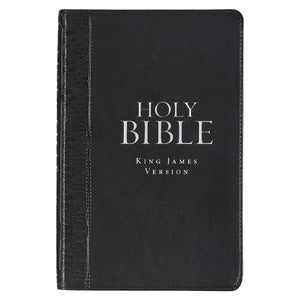 KJV Deluxe Gift Bible-Black Faux Leather Indexed