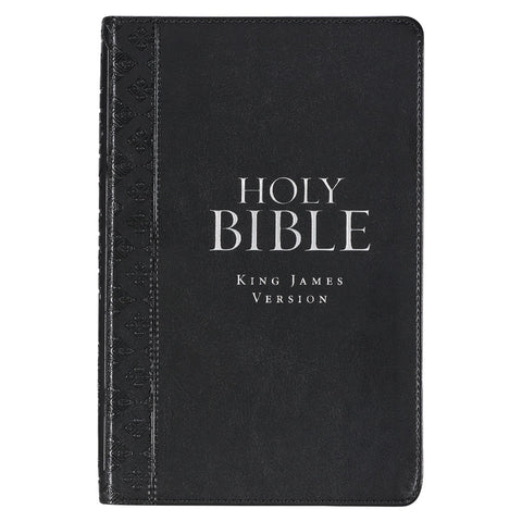 KJV Deluxe Gift Bible-Black Faux Leather Indexed