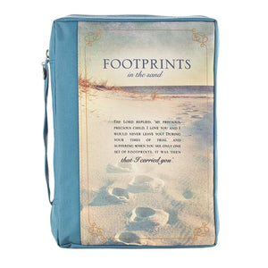 Bible Cover-Footprints-X Large