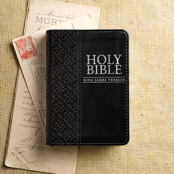 KJV Pocket Bible - Black Faux Leather: Classic Mini Pocket Edition