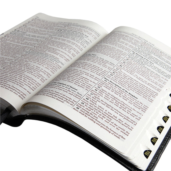 KJV Deluxe Gift Bible-Black Faux Leather Indexed