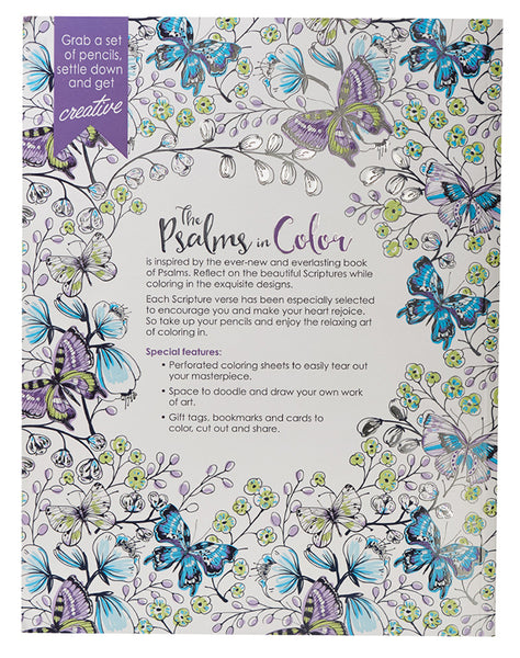 Psalms In Color Adult Coloring Book