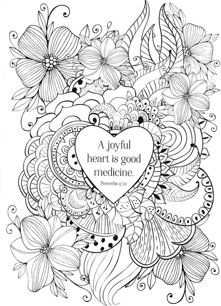 A Garland of Grace: An Inspirational Adult and Teen Coloring Book (Proverbs)