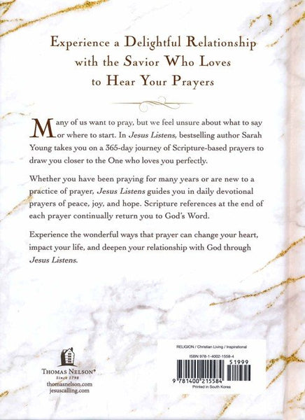 Jesus Listens: Daily Devotional Prayers of Peace, Joy, and Hope (the New 365-Day Prayer Book)