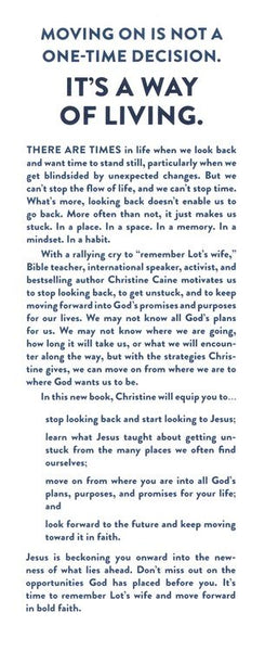 Don't Look Back: Getting Unstuck and Moving Forward with Passion and Purpose by Christine Caine