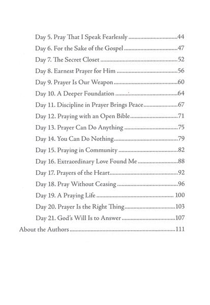 21 Days Of Breakthrough Prayer