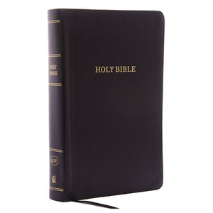 KJV Personal Size Giant Print Reference Bible (Comfort Print)-Black Bonded Leather