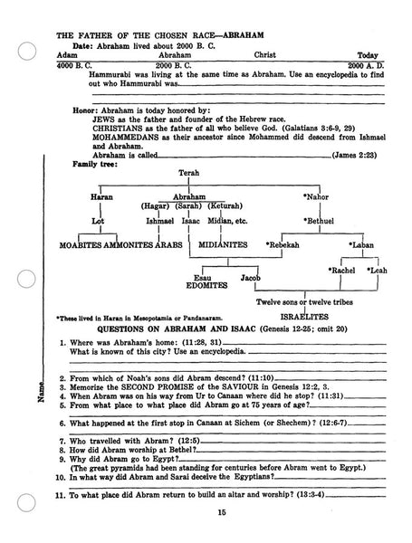 Bible Workbook Vol. 1: Old Testament (Volume 1) - A Systematic and Engaging Study of the Old Testament