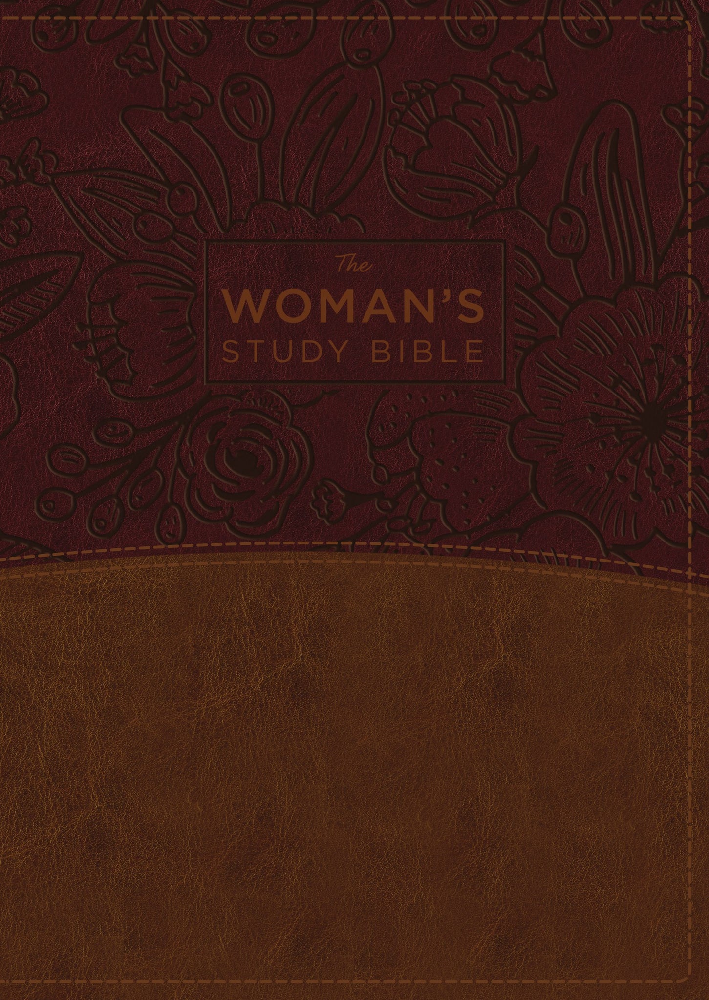 NKJV Woman'S Study Bible (Full Color)-Brown/Burgundy Leathersoft Indexed