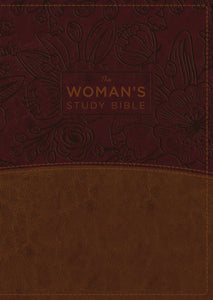 NKJV Woman'S Study Bible (Full Color)-Brown/Burgundy Leathersoft Indexed