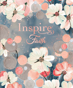 NLT Inspire Faith Bible Filament Enabled Edition-Watercolor Garden LeatherLike