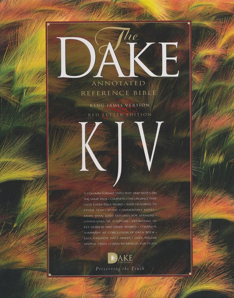 KJV Dake Annotated Reference Bible-Black Bonded Leather