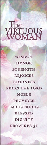 Bookmark-Virtuous Woman/Proverbs 31-Floral (Pack Of 25)