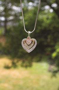 Necklace-Eden Merry-Pendant-Heart-Tri Color