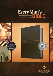 NLT Every Man's Bible-East West Grey LeatherLike Indexed