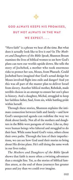 The Mothers and Daughters of the Bible Speak: Ten Families and the Lessons They Teach Us Through Scripture by Shannon Bream (Faith and Family in Biblical Stories)