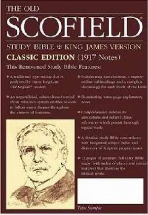 KJV Old Scofield Study Bible-Classic Editon-Burgundy Bonded Leather Indexed