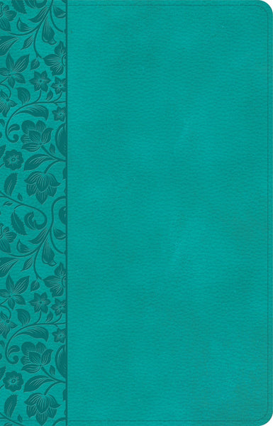 NASB 2020 Large Print Personal Size Reference Bible-Teal LeatherTouch Indexed