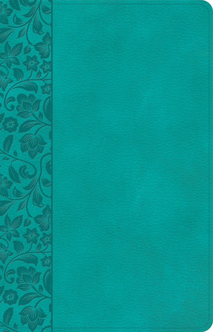 NASB 2020 Large Print Personal Size Reference Bible-Teal LeatherTouch Indexed