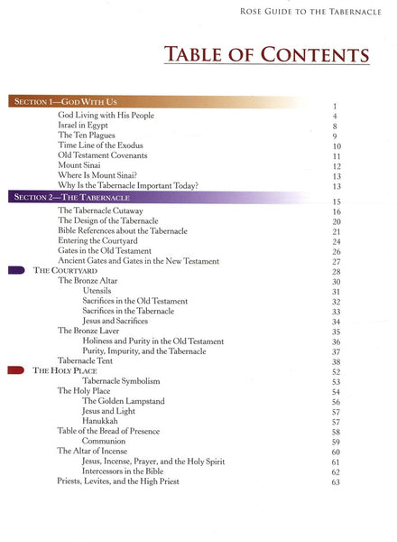 Rose Guide to the Tabernacle by Rose Publishing: Comprehensive Illustrated Hardcover Edition