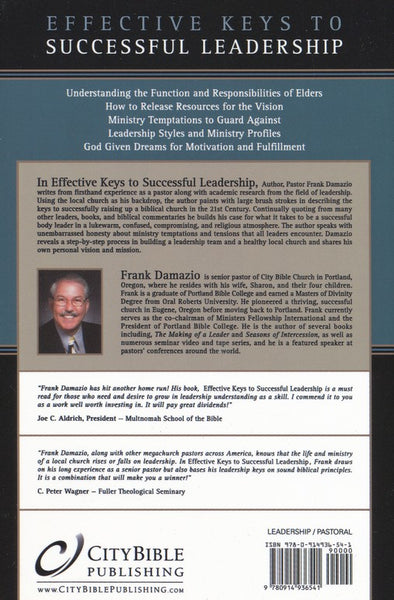 Effective Keys to Successful Leadership: Wisdom and Insight for God's Set Man and the Ministry Leadership Team