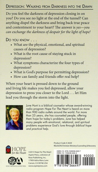 Depression (Hope for the Heart): Emerging from Darkness into the Dawn